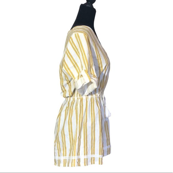 Lost in Lunar Pina Colada Romper Yellow Stripe - Picture 6 of 11